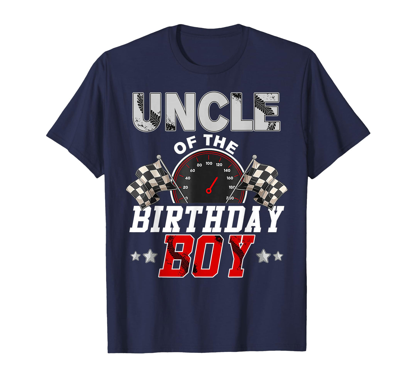 Uncle Of The Birthday Boy Race Car Racing Car Driver T-Shirt