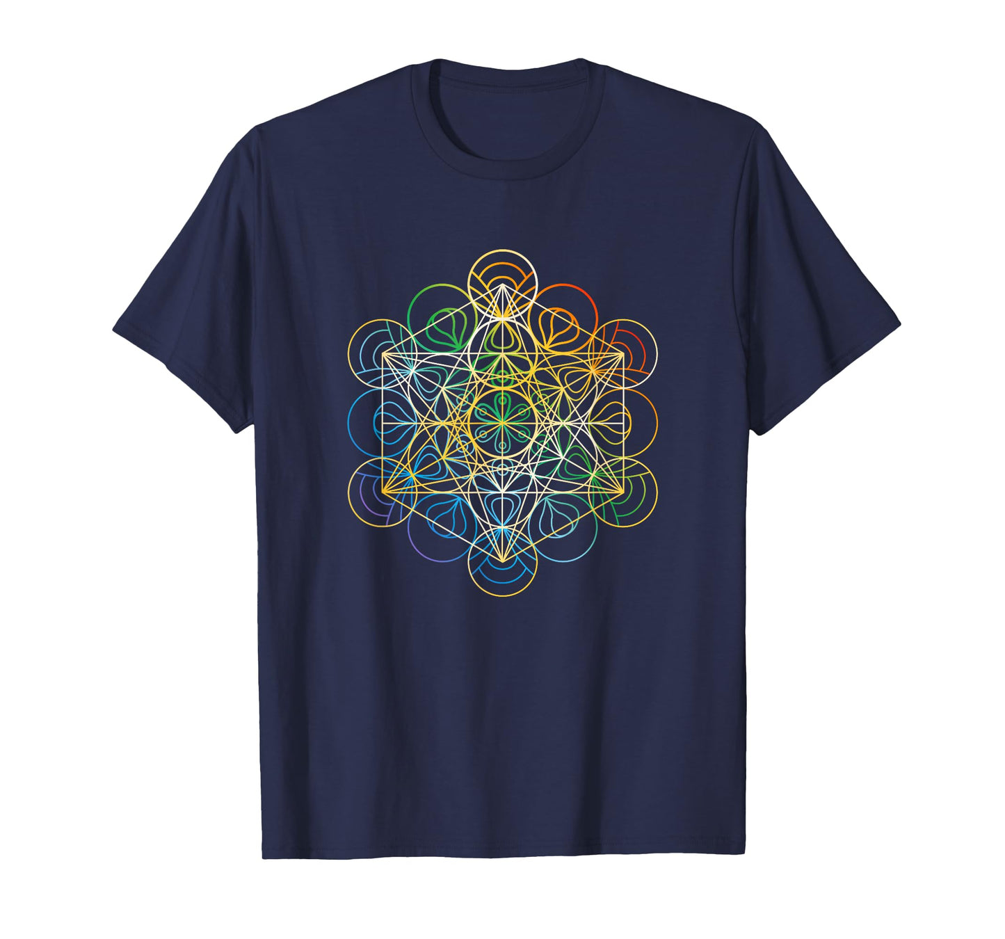 Sacred Geometry Shirt Chakra Colors T-Shirt