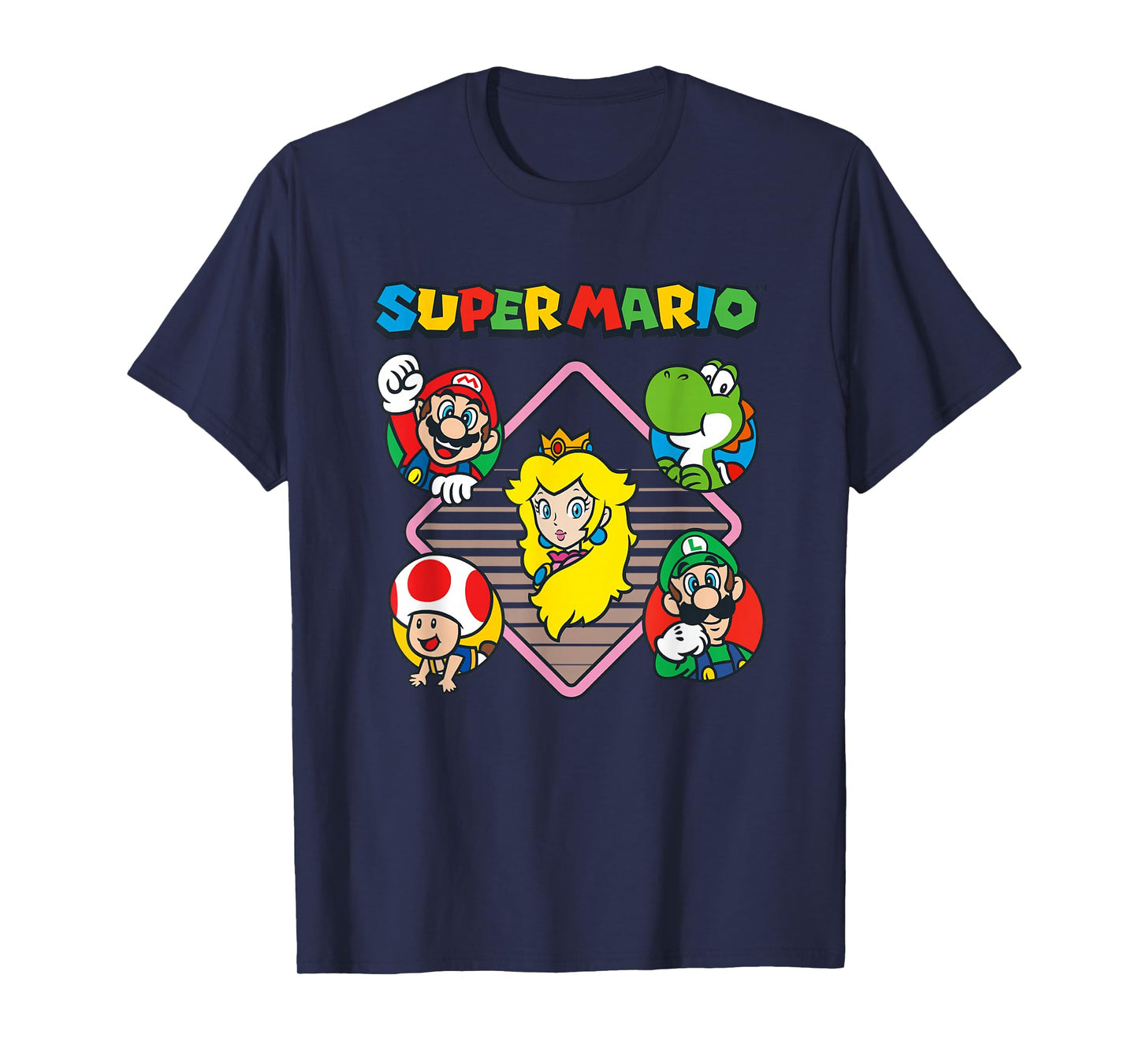 Super Mario Bros Vintage Princess Peach & Friends T-Shirt