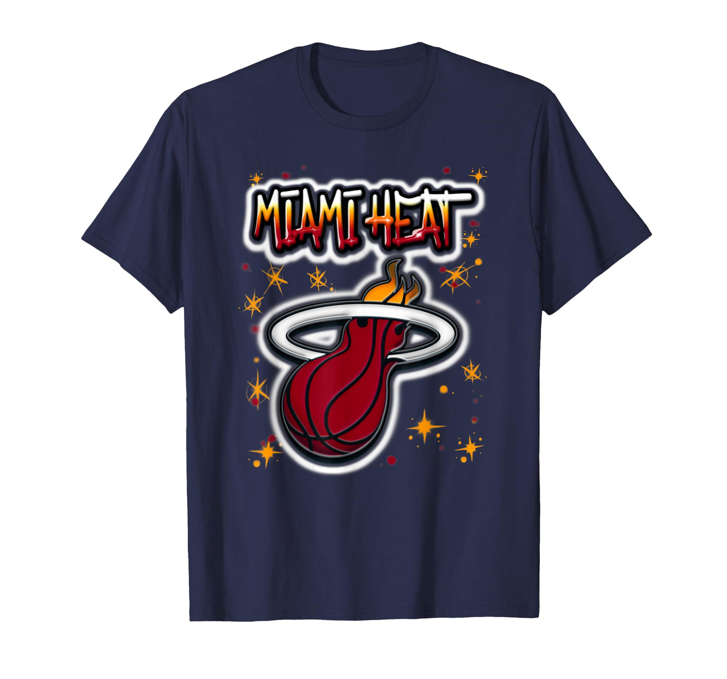 NBA Miami Heat Airbrush Logo T-Shirt