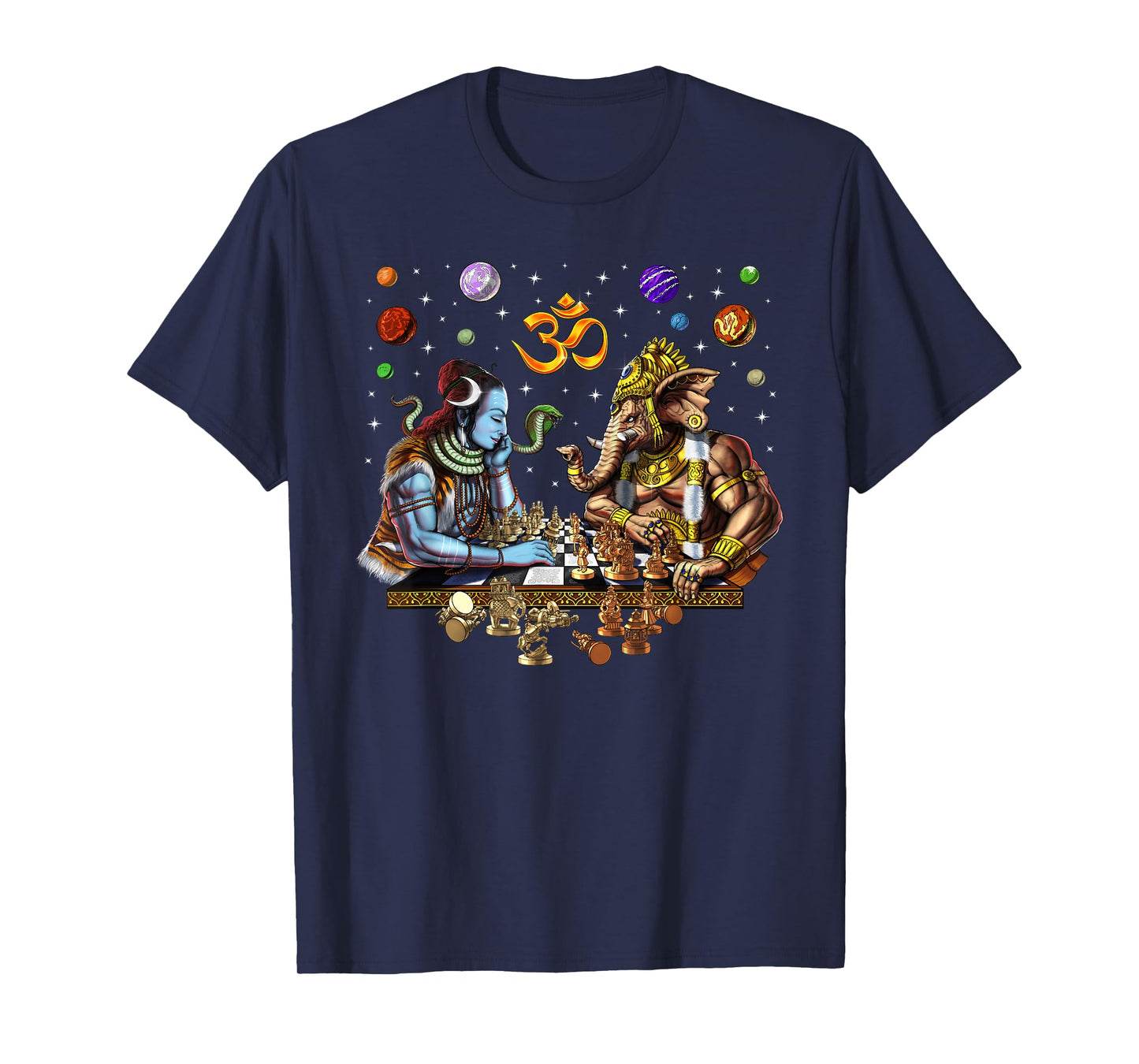 Lord Shiva Ganesha Hindu God Hinduism Gods Spiritual Om T-Shirt