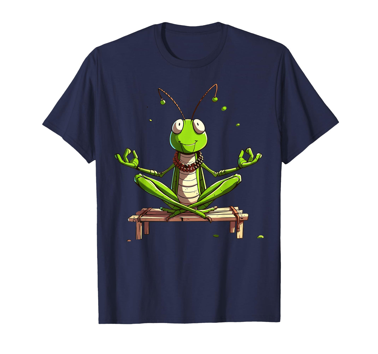Meditation Grasshopper Yoga Pose Relaxing Animal T-Shirt
