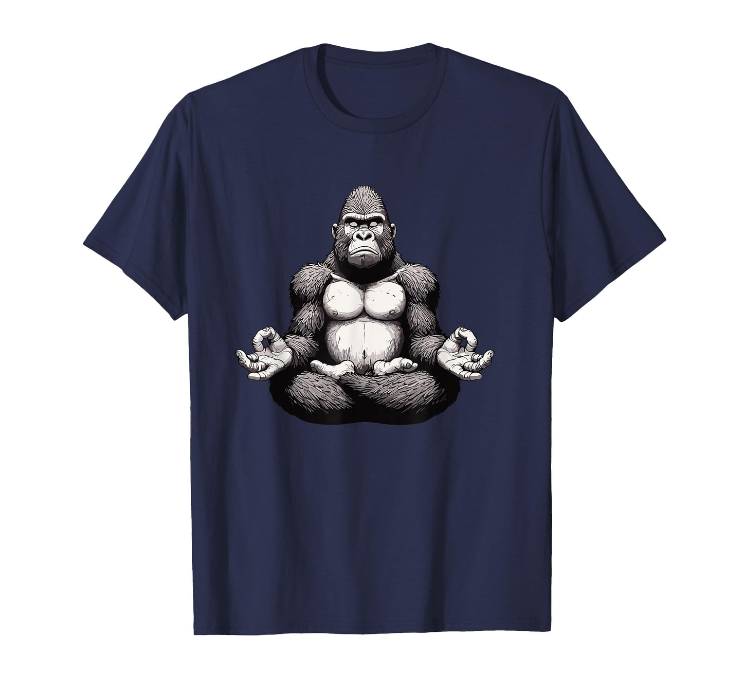 Meditation Gorilla Yoga Pose Relaxing Animal T-Shirt