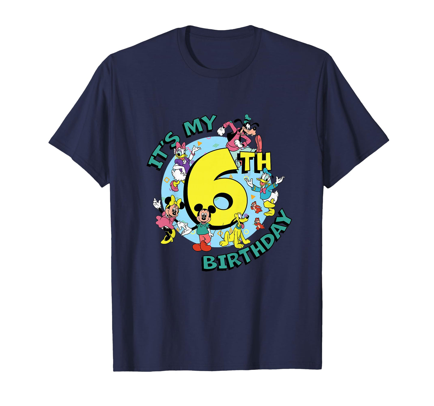 Disney Mickey and Friends It’s My Sixth 6th Birthday T-Shirt