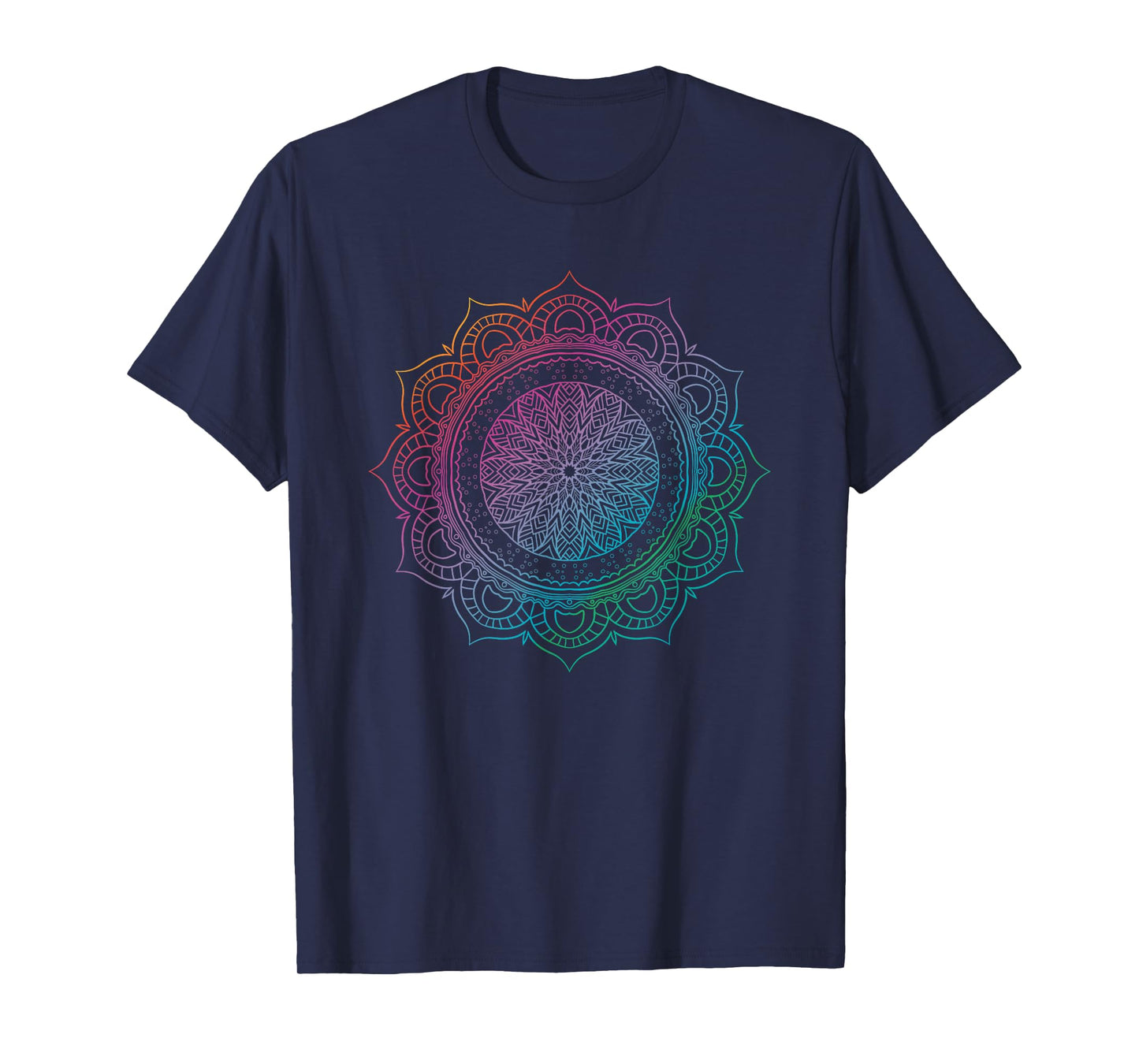Sacred Geometry Boho Spiritual Yoga Flow Prana Art Mandala T-Shirt