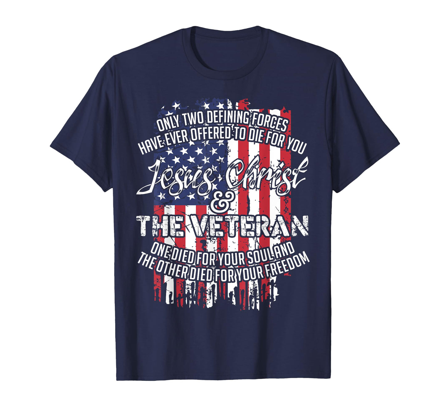 Jesus Christ And The Veteran T-Shirt Tshirt T-Shirt