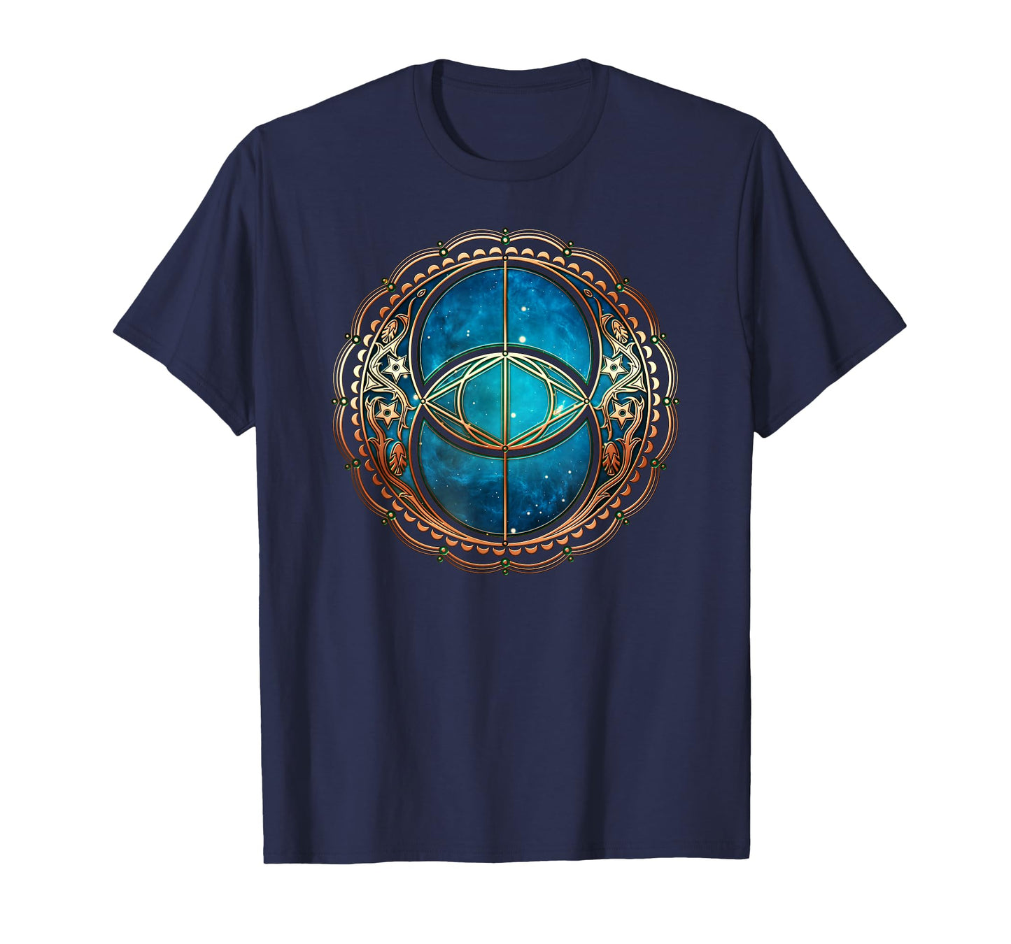 Vesica Piscis, Chalice Fountain, Symbol, Flower of Life, Wicca T-Shirt