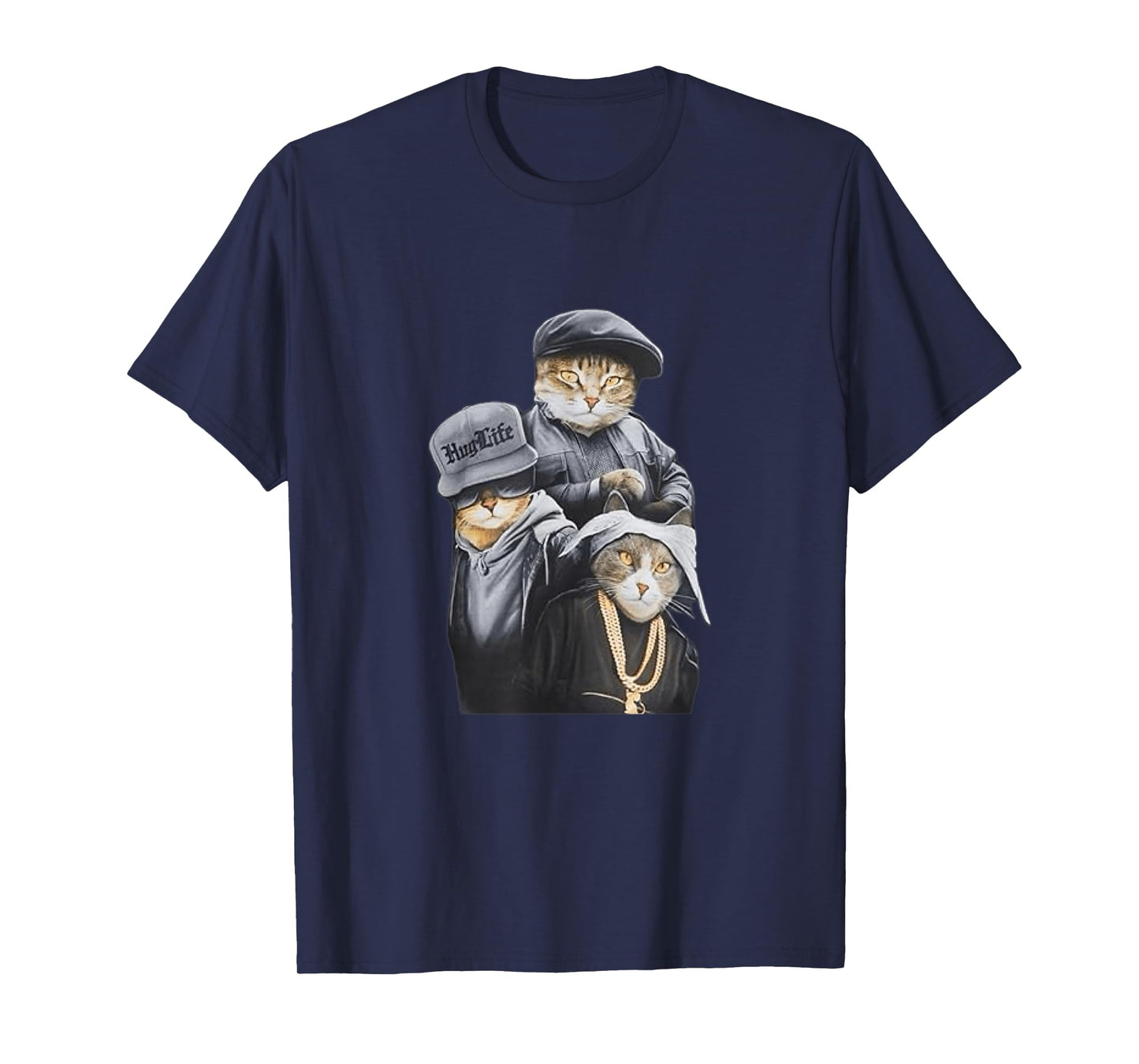 Funny Cat Trio Gangster Thug Cat T-Shirt