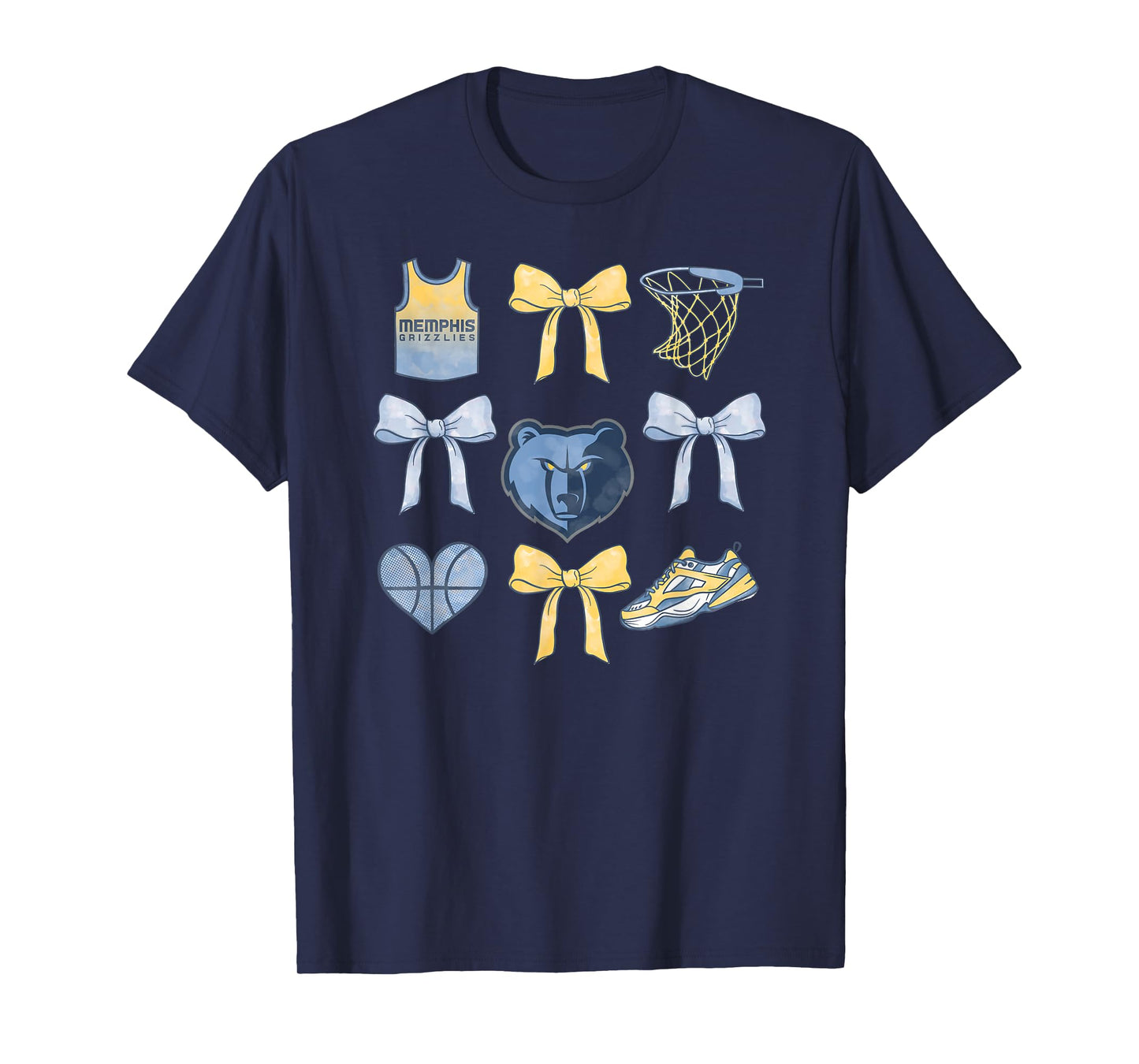 NBA Memphis Grizzlies Bow Grid T-Shirt