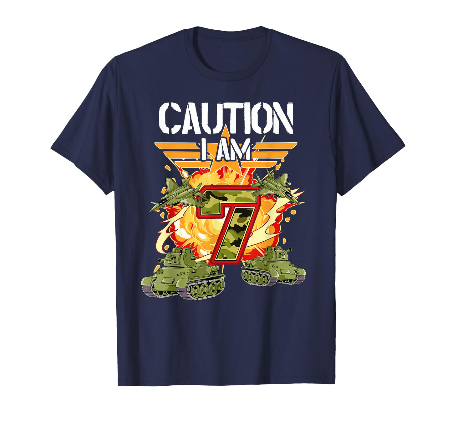 7th Birthday Army T-Shirt