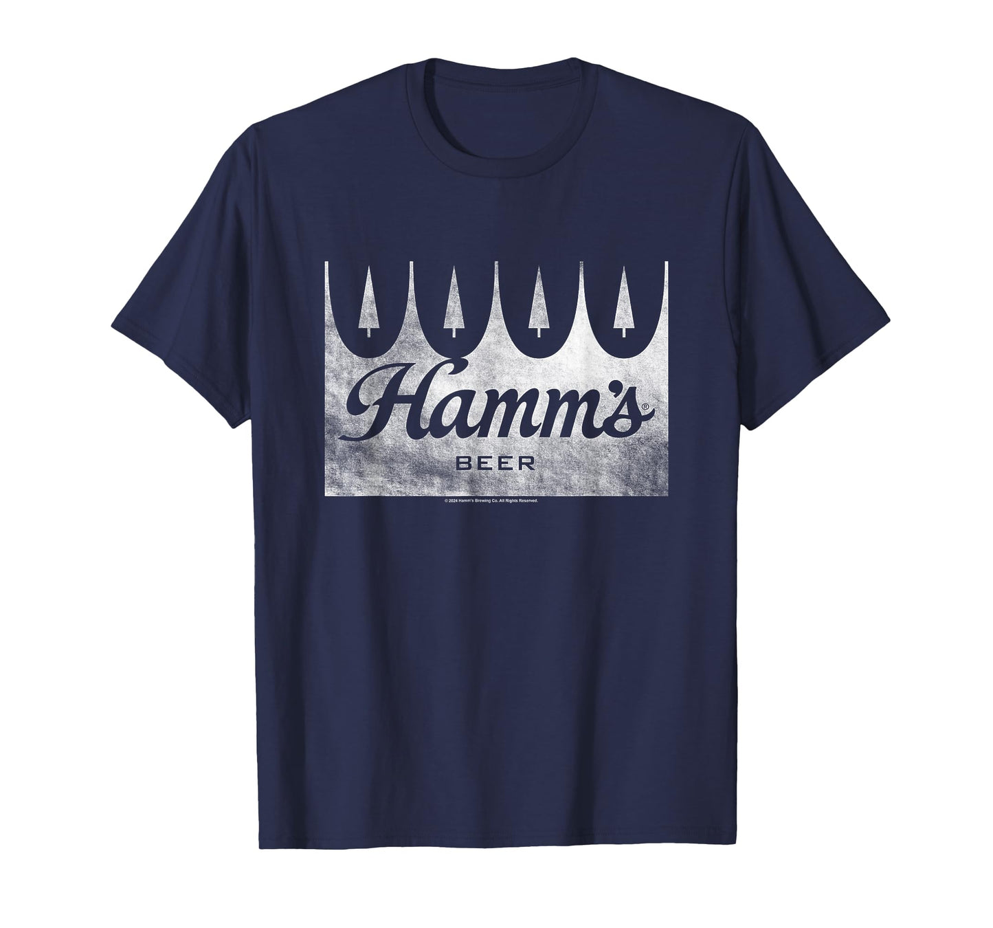 Hamm's Distressed Wood Sign Beer Badge T-Shirt