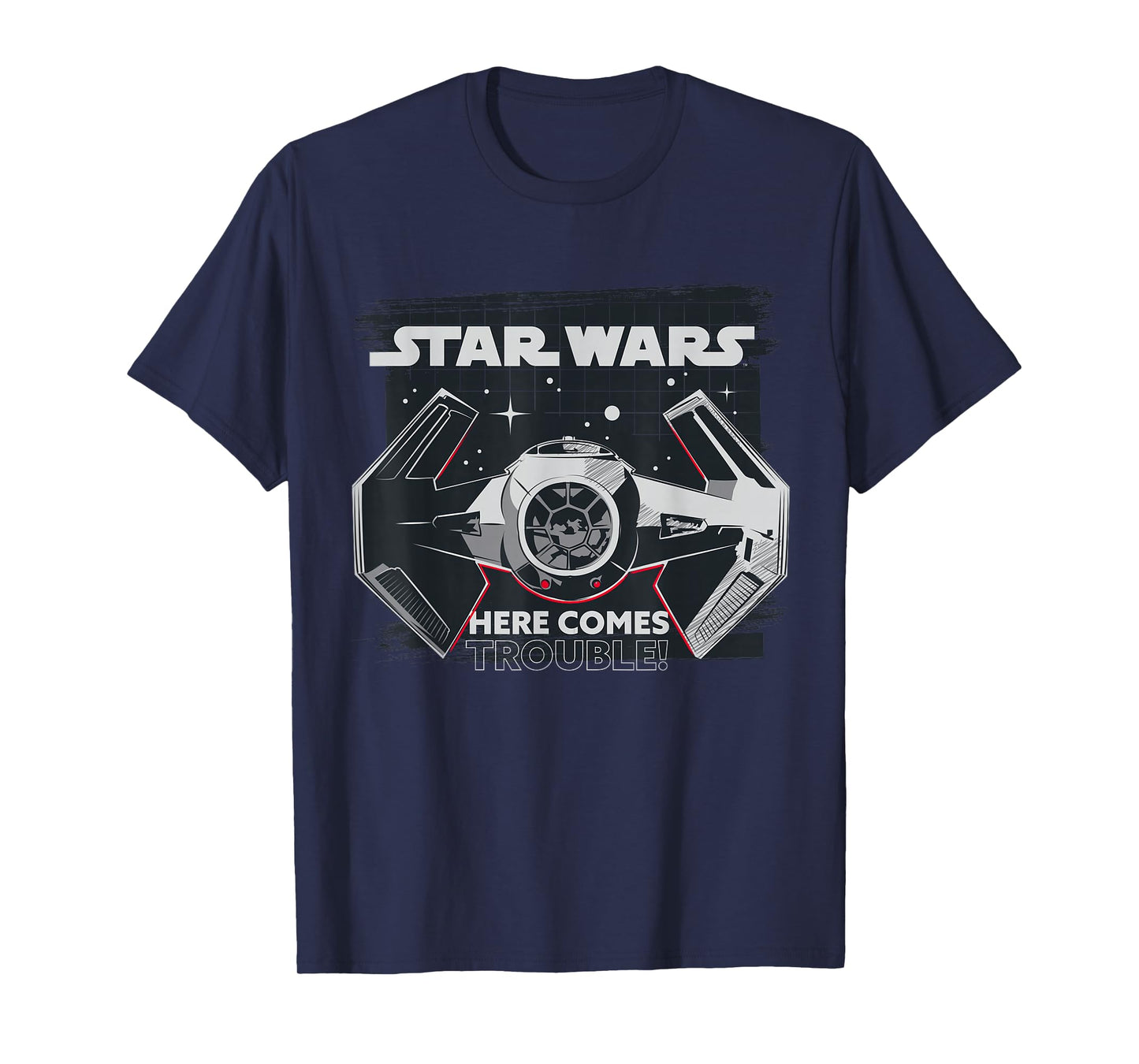 Star Wars Classic Empire TIE Fighter Here Comes Trouble T-Shirt