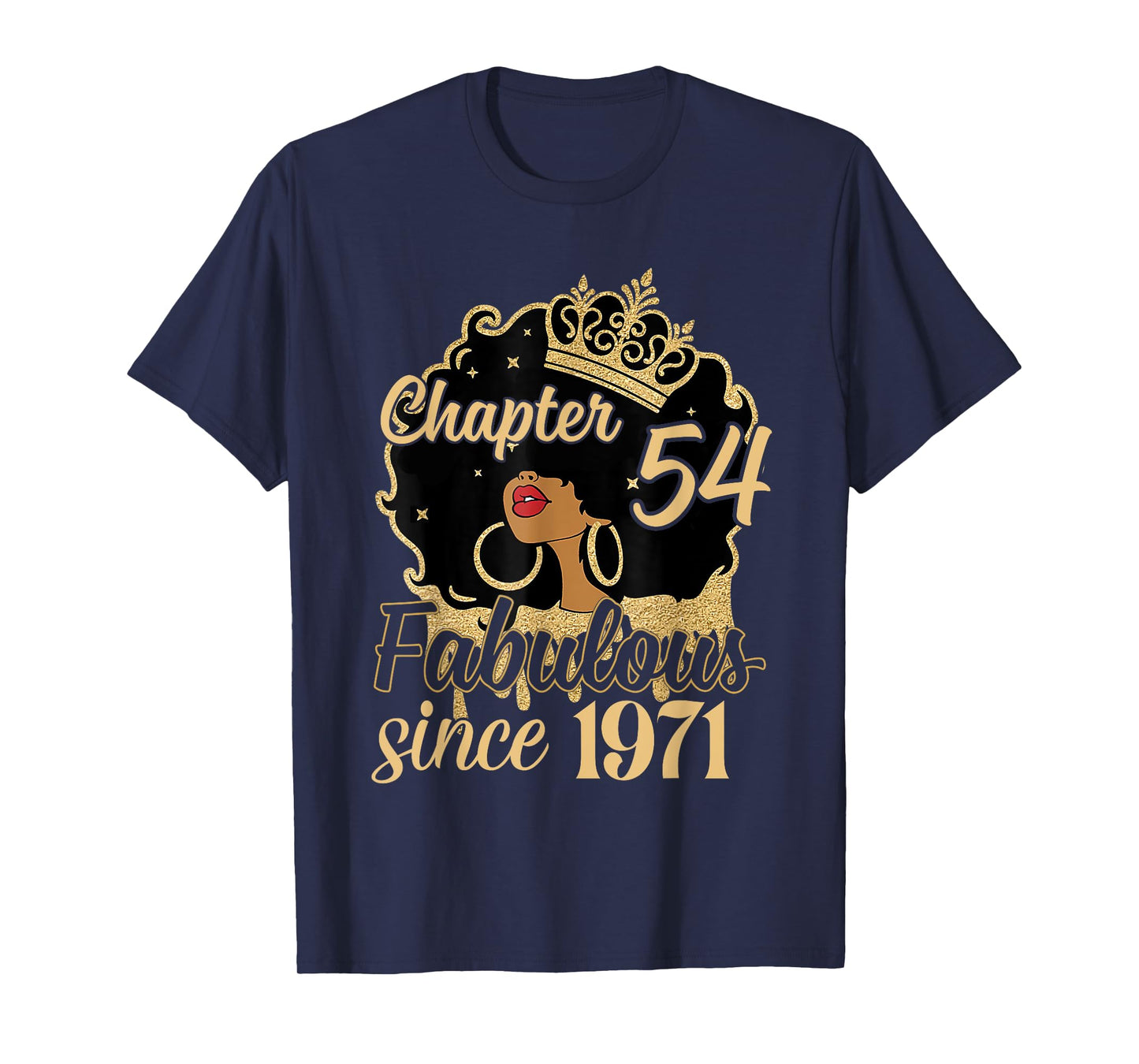Chapter 54 Fabulous Since 1971 54th Birthday for Girls Women T-Shirt