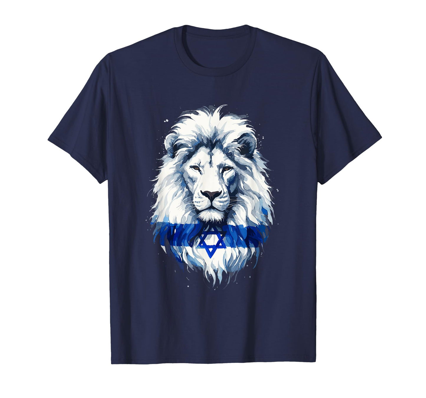 Jewish Israel Flag Lion David Star Yisrael Proud Israelites T-Shirt