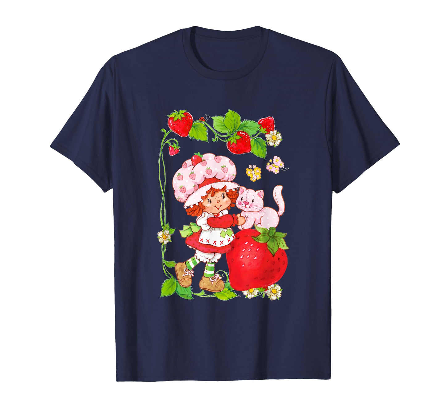 Strawberry Shortcake & Kitty Berry Picking Vintage T-Shirt