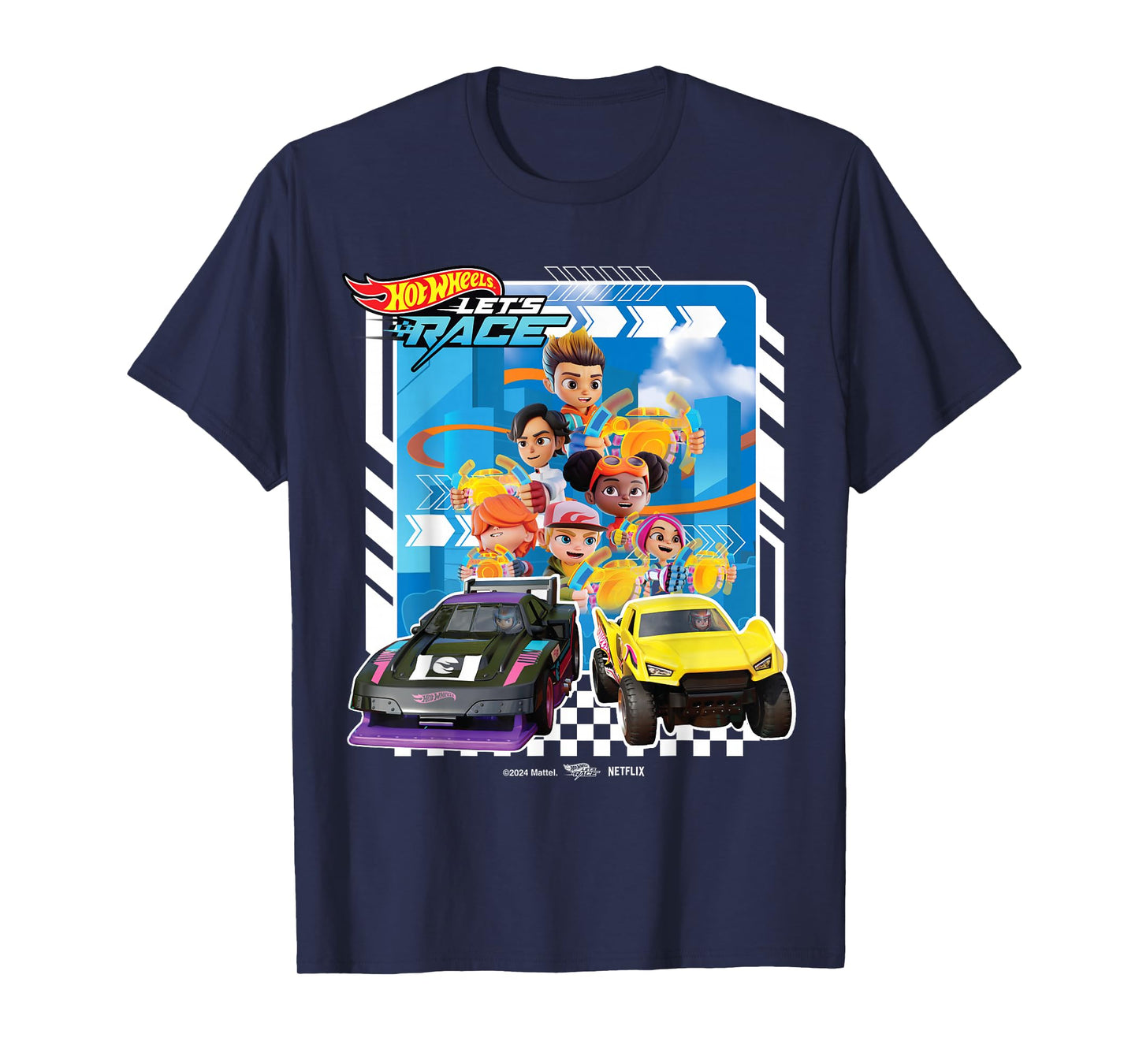 Hot Wheels Let's Race - Coop Spark Mac Brights Axle Sidecar T-Shirt