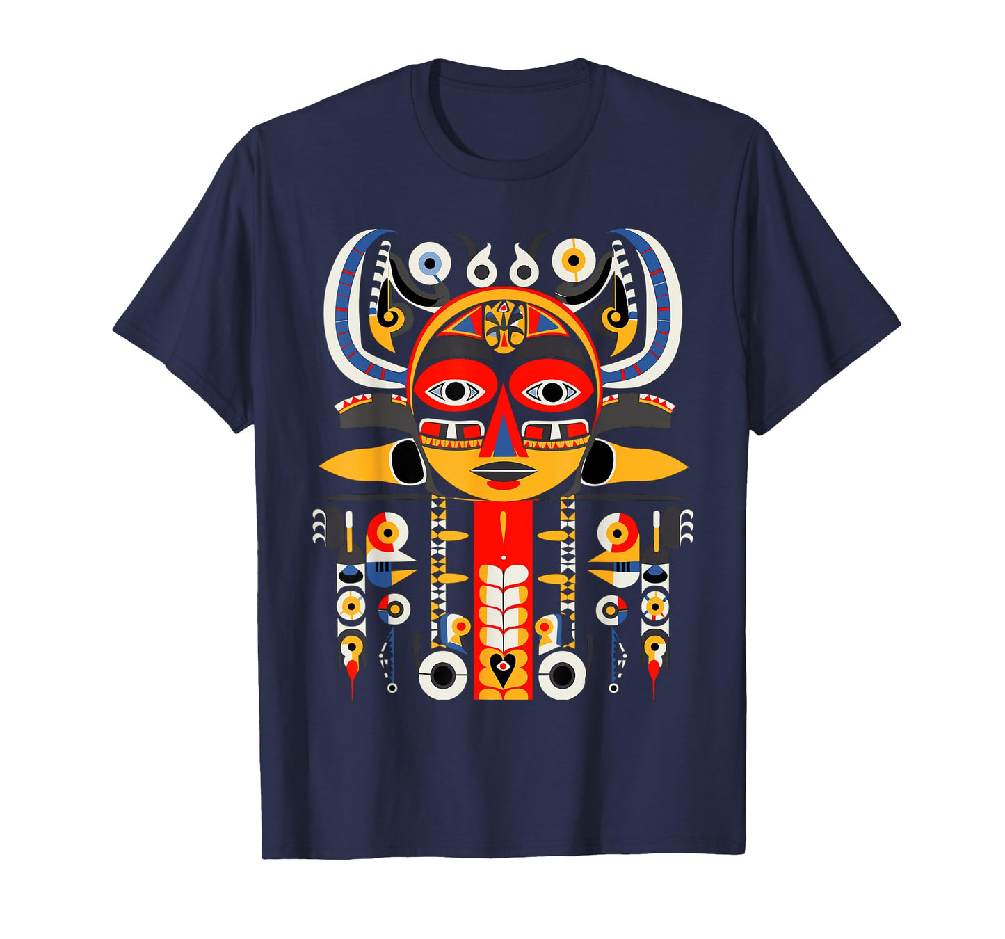 Totem Pole in Pacific Northwest Coastal Art Style T-Shirt