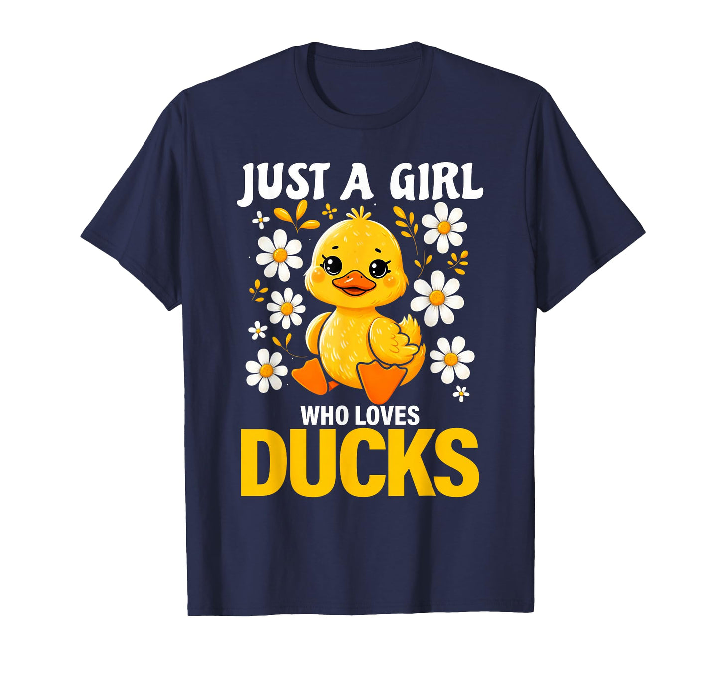 Just a Girl Who Loves Ducks Shirt Girl Cute Funny Duck Gifts T-Shirt