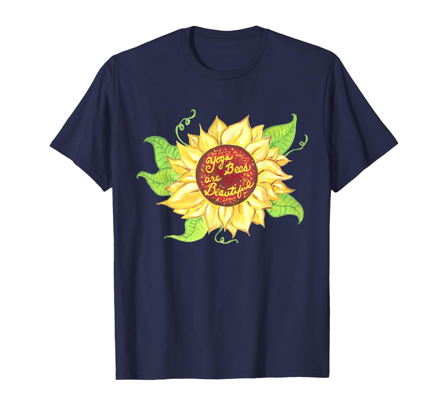 Yoga Bees Sunflower T-Shirt