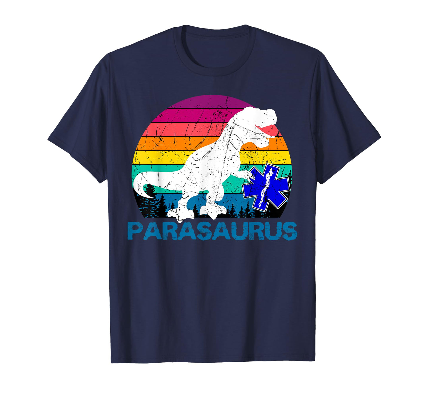 Paramedic Retro Vintage T-Rex Emergency Medical Technician T-Shirt