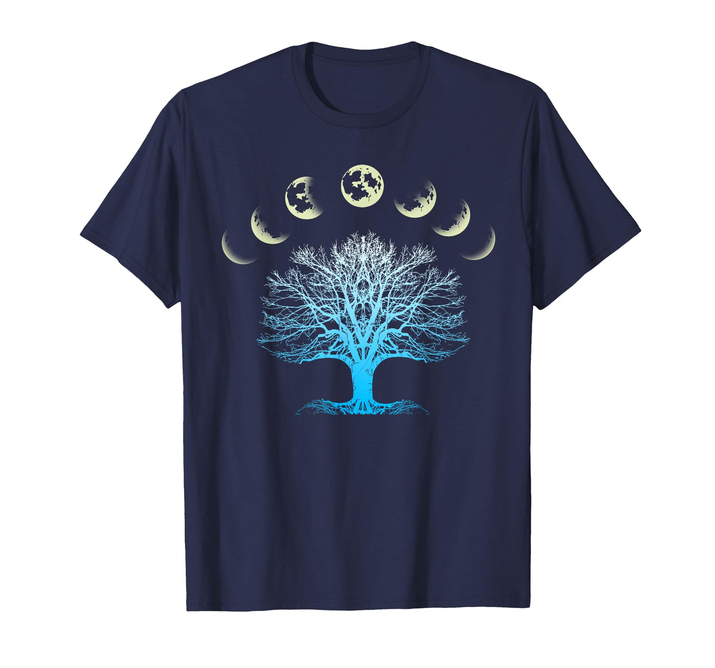 Tree Of Life Spiritual Shirt Moonphases for Yoga T-Shirt