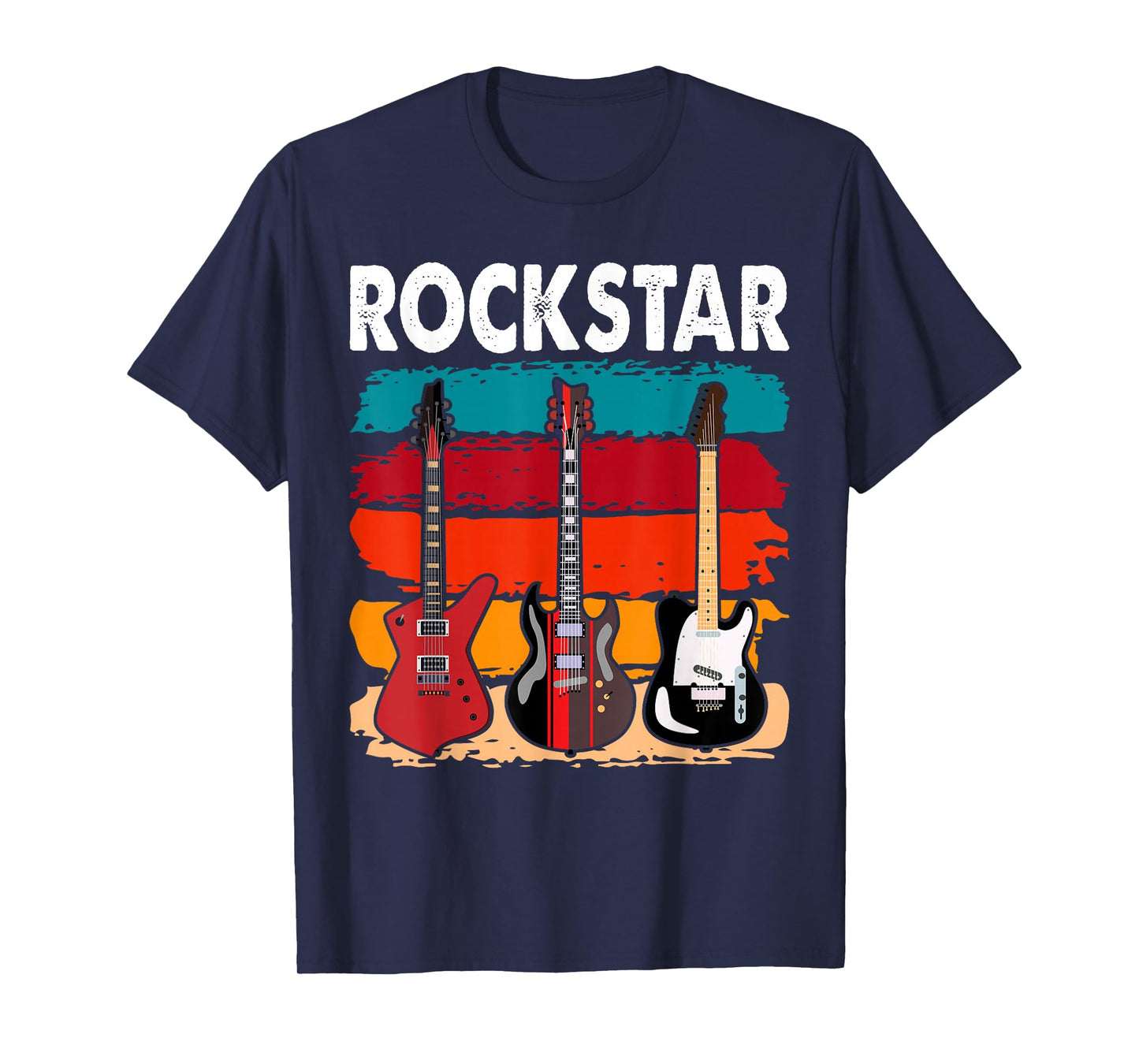 Rockstar Kids Vintage Guitar T-Shirt