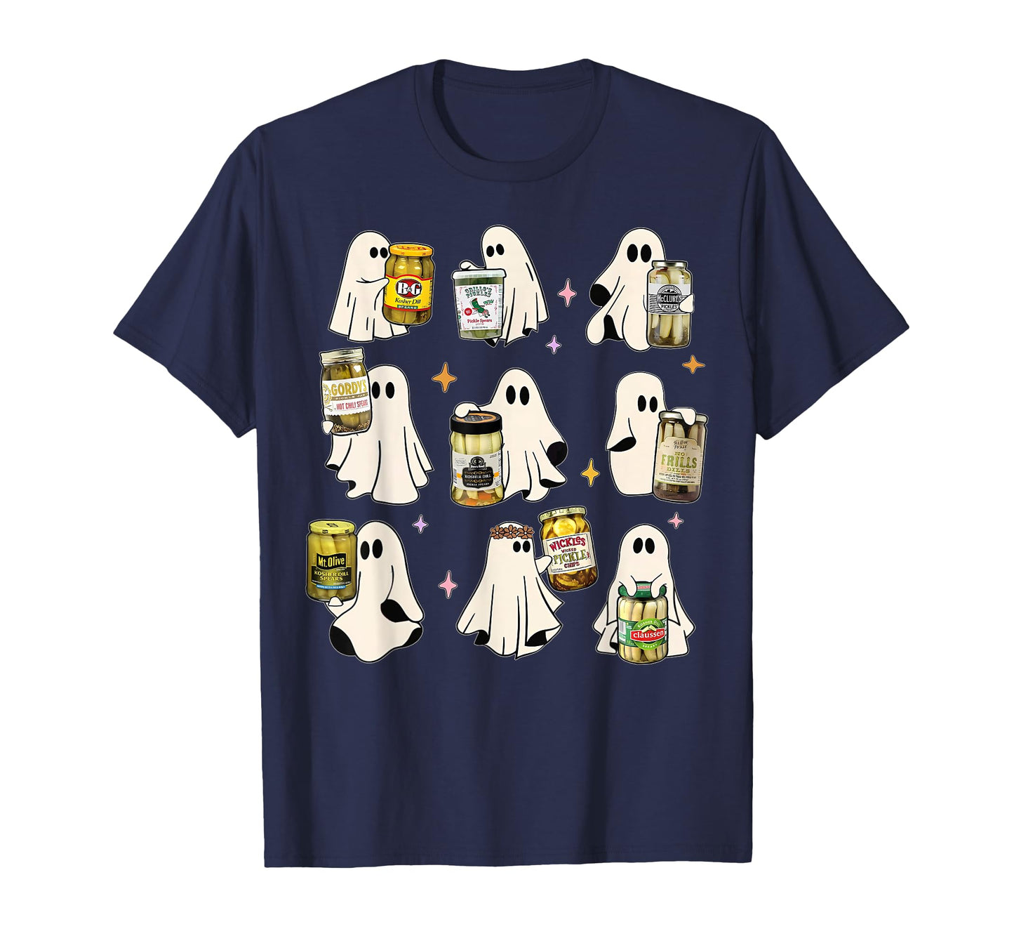 Ghost Canned Pickles Cute Ghost Pickle Jar Canning Season T-Shirt