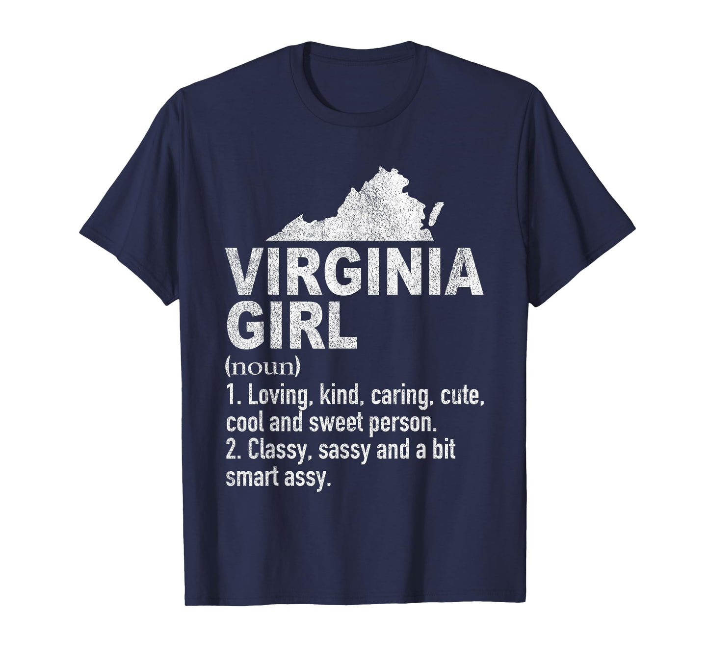 Virginia Girl Definition Funny Hometown Home Virginia T-Shirt