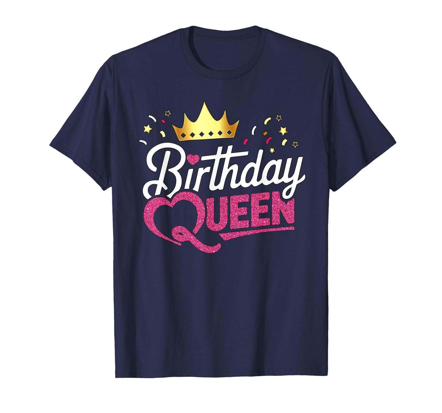 Birthday Queen Crown Graphic Birthday Vibes Birthday Queen T-Shirt