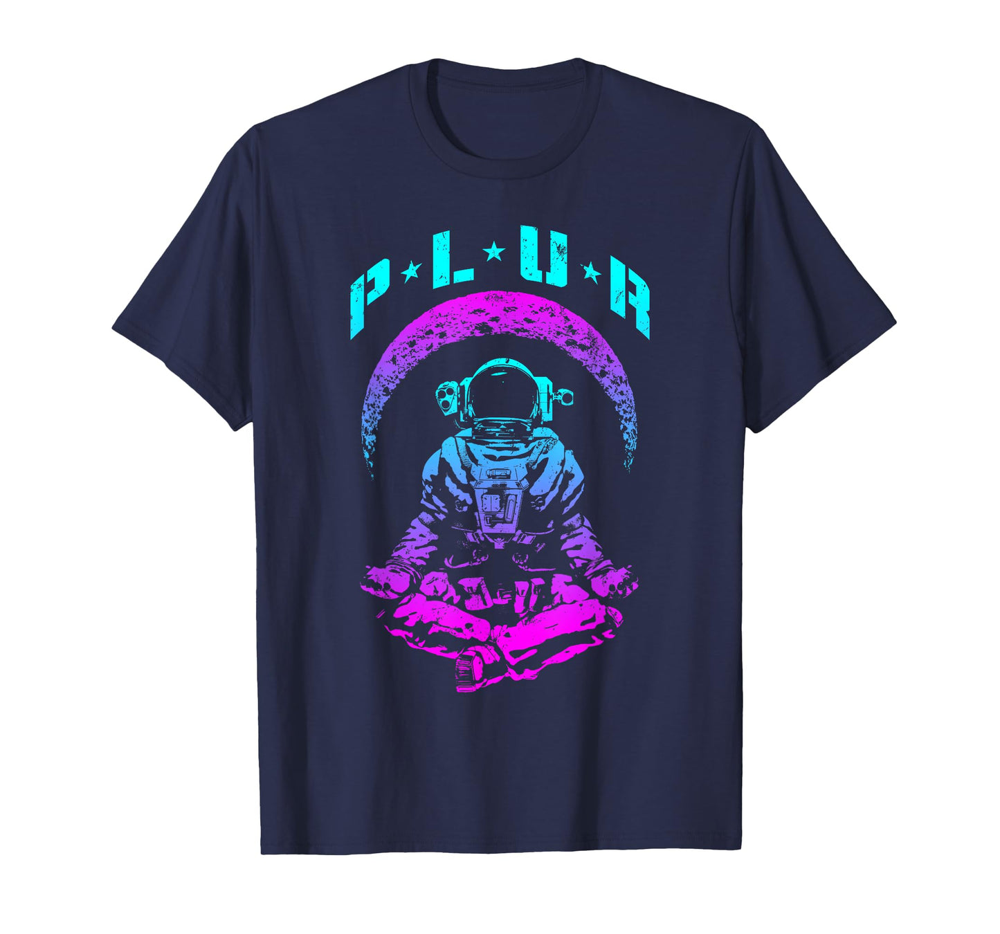 PLUR Peace Love Unity Respect Techno Rave EDM Astronaut T-Shirt