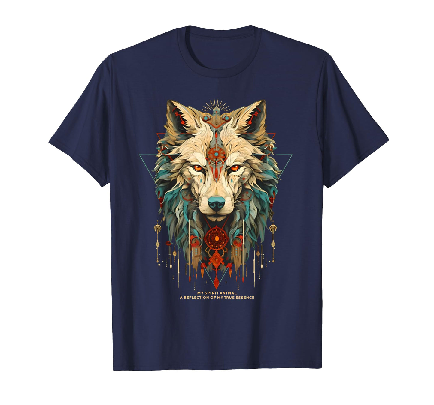 Wolf Spirit Animal Sacred Shaman Native American Clan T-Shirt