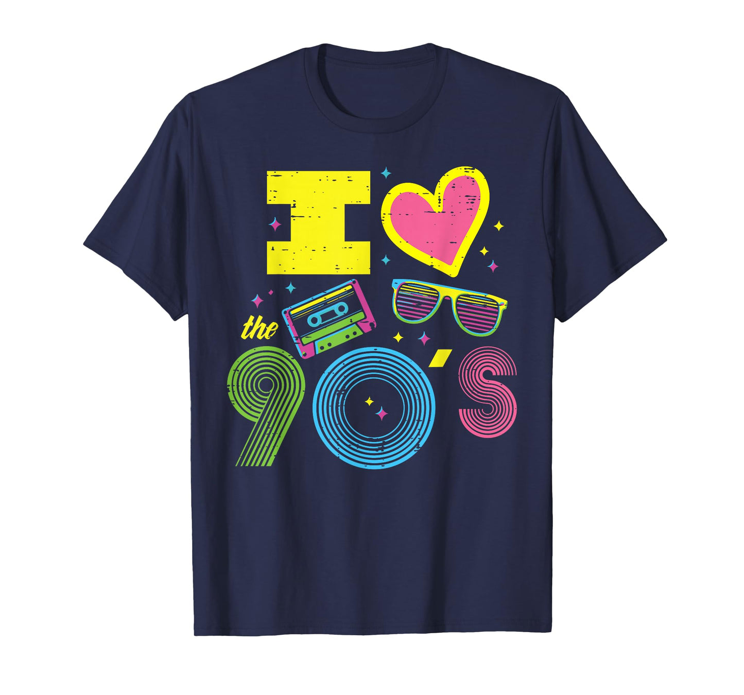 I Love Heart The 90s Retro Throwback Vibes Women Men Kids T-Shirt