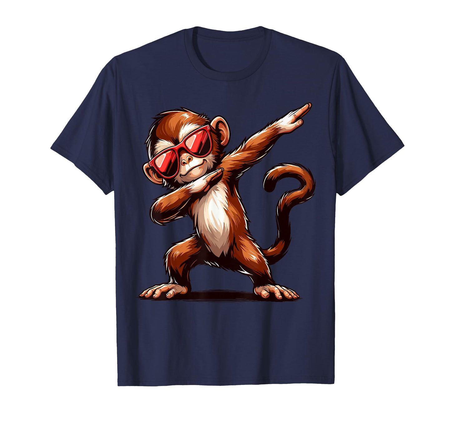 Dabbing Monkey with Sunglasses Monkey Animal T-Shirt