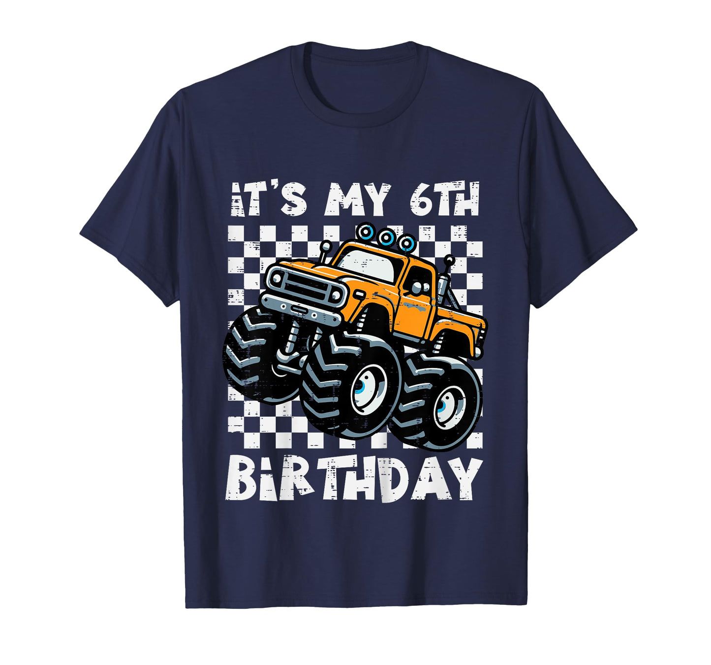 Kids Its My 6th Birthday Monster Truck 6 Year Old Bday Boys Kids T-Shirt
