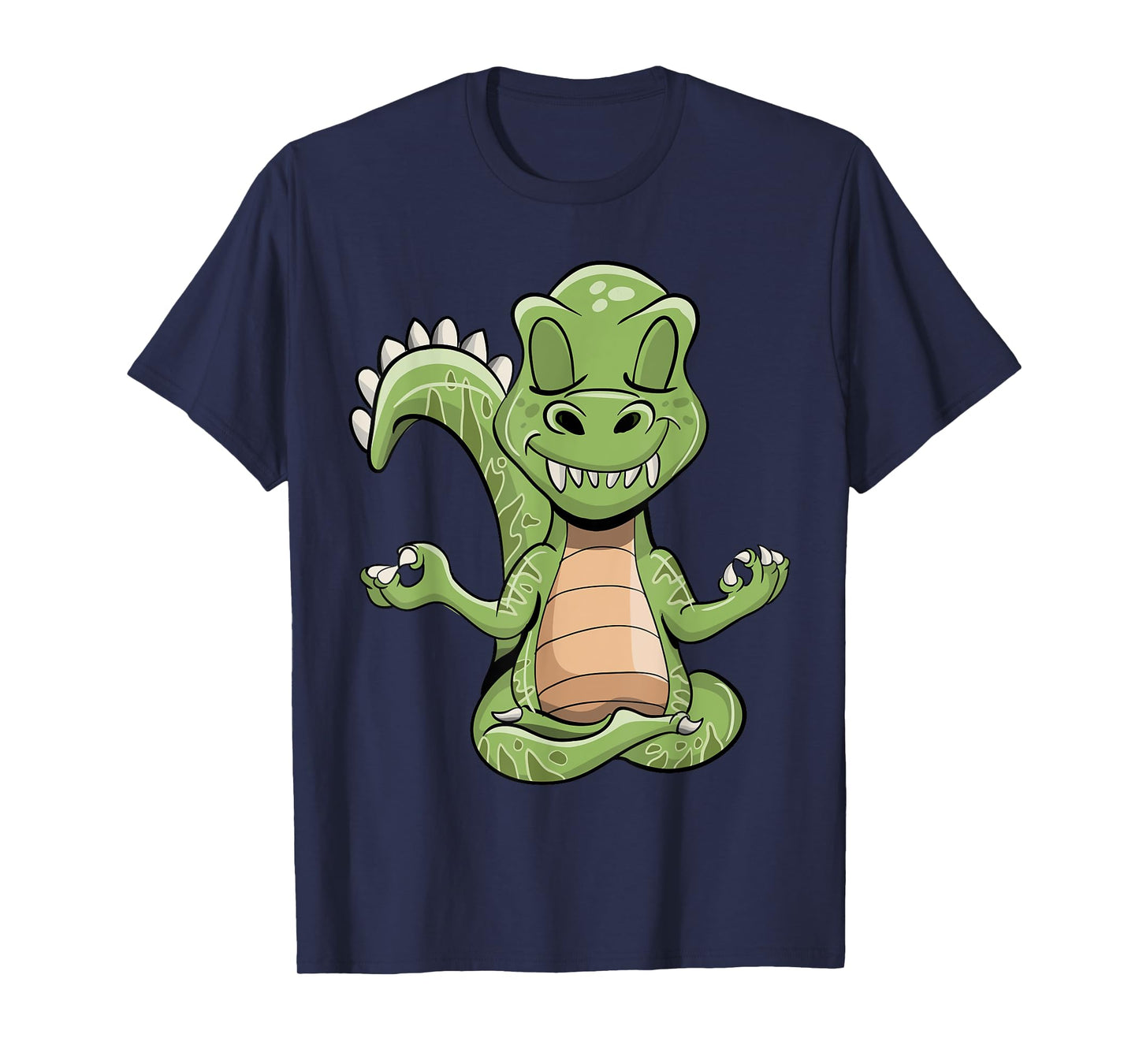 Dino Yoga Dinosaur Dragon Meditating T-Rex Yogasaurus Zen T-Shirt