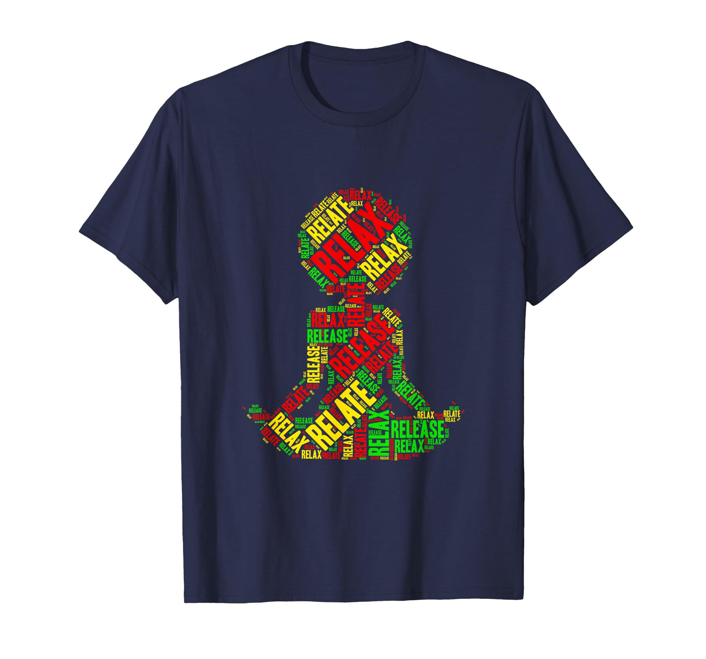 Relax, Relate, Release Afro Yoga T-Shirt