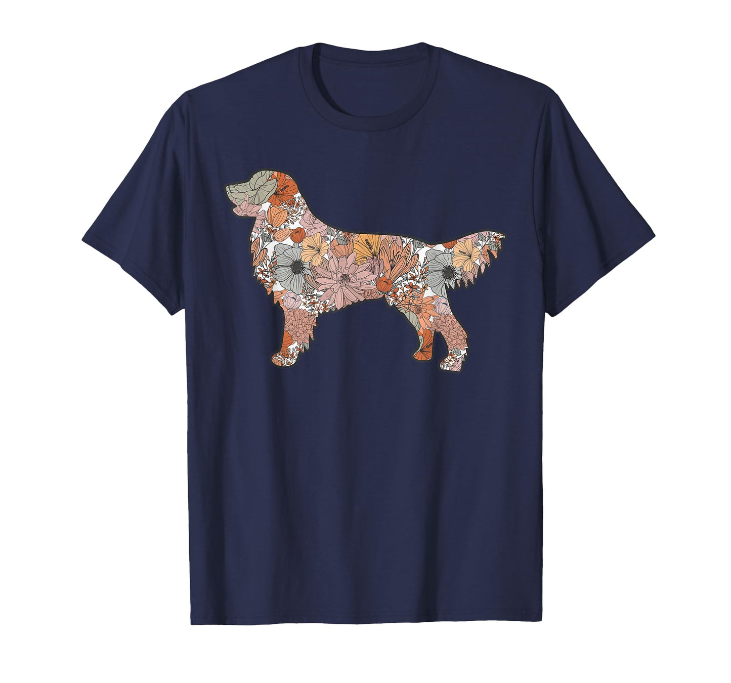 Wildflower Golden Retriever, Cute Mother's Day Golden Mom T-Shirt