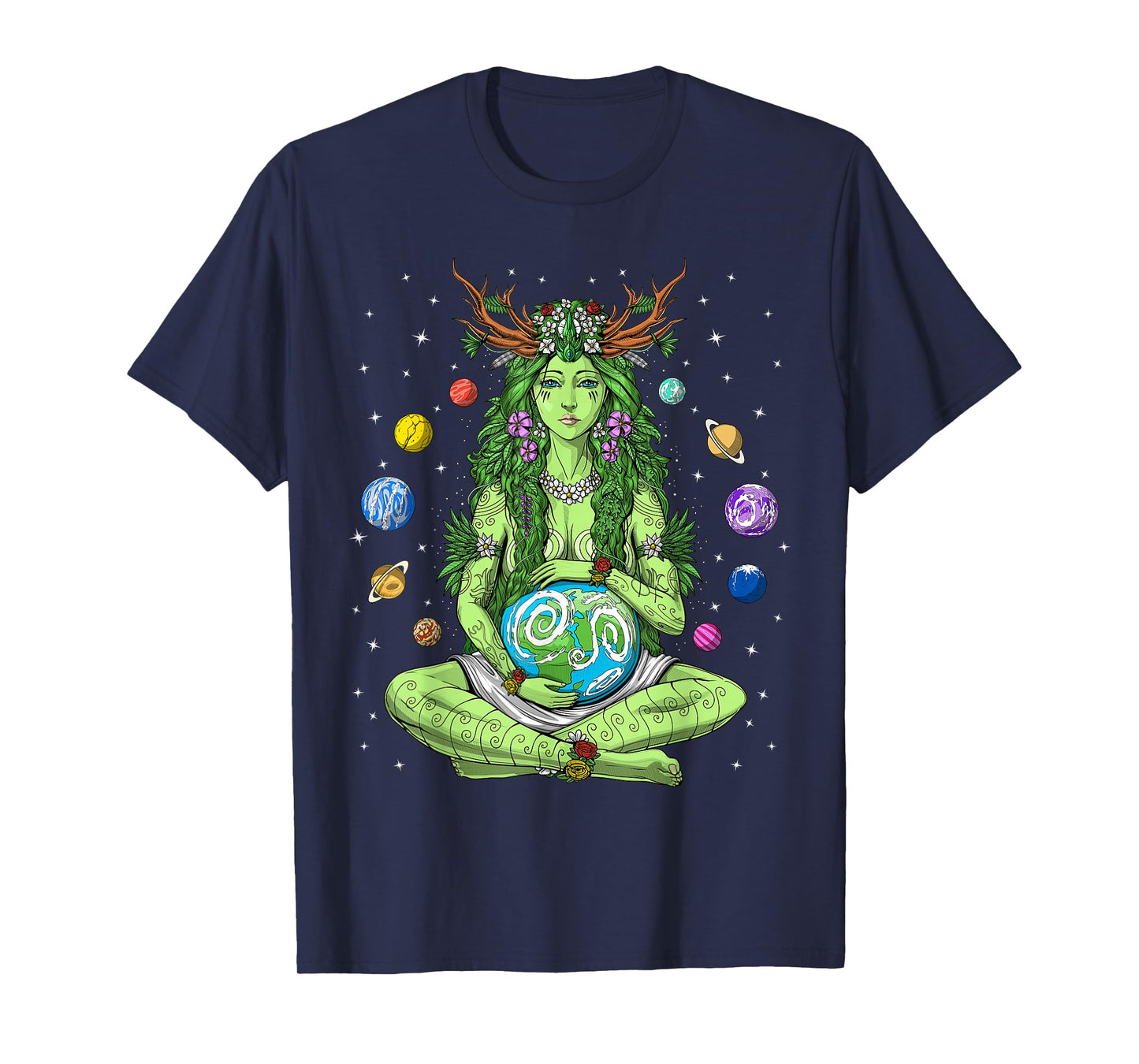 Gaia Greek Goddess Pagan Mother Earth Hippie Nature Witchy T-Shirt