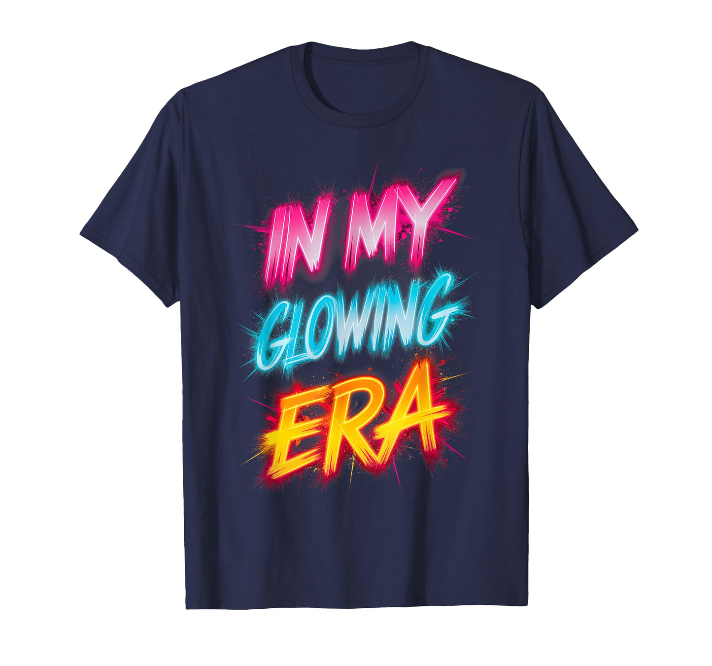 In My Glowing Era Groovy Colorful Bright T-Shirt