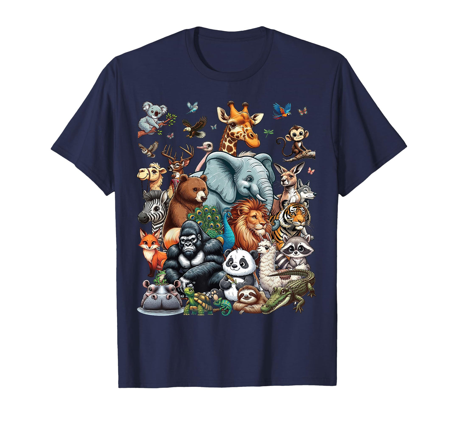 Zoo Animals Wildlife Safari Jungle Zoo Birthday Party T-Shirt