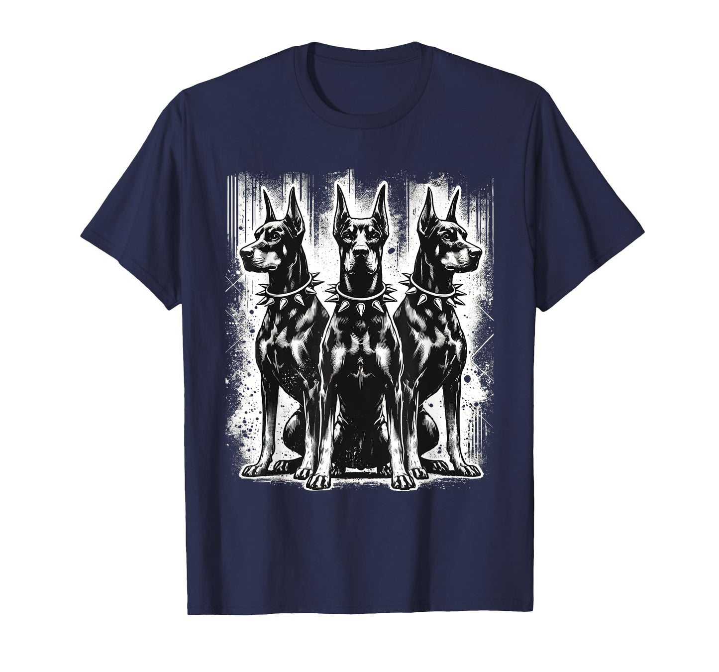Doberman Pinscher Black and White Dog Lovers T-Shirt