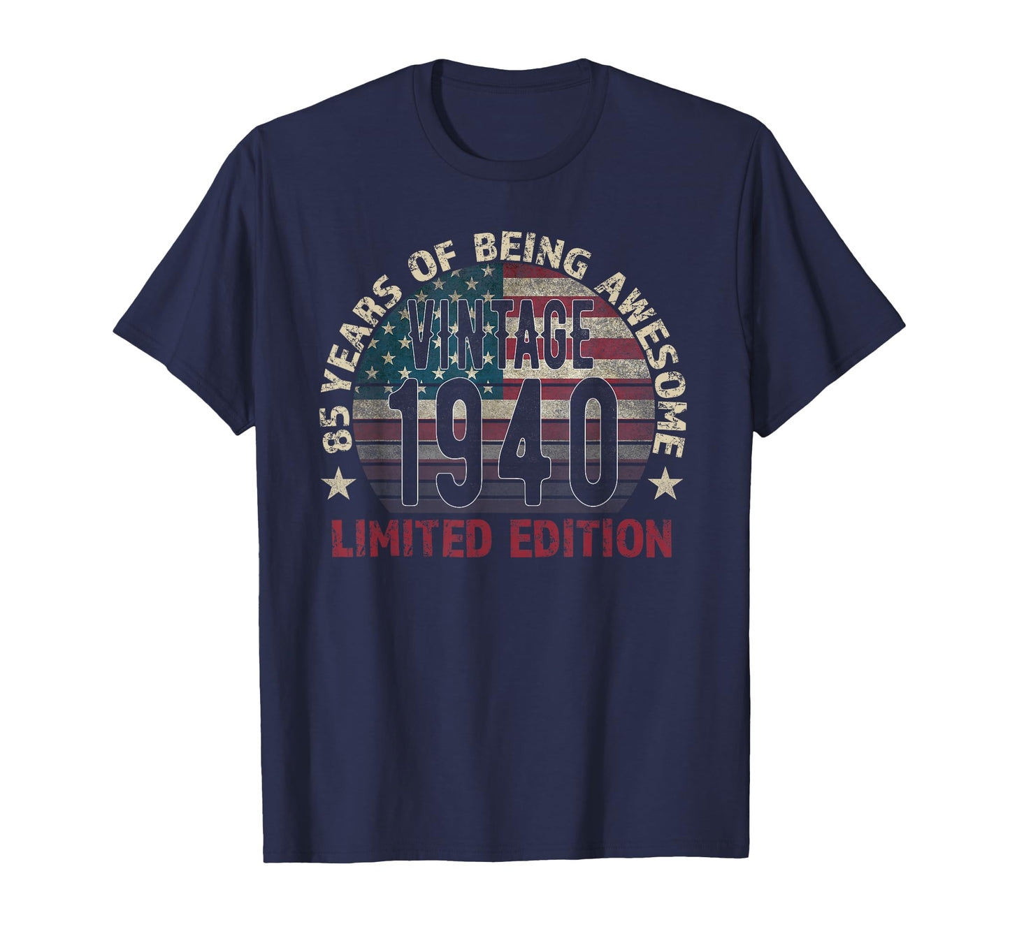 85th Birthday Gift men Vintage born 1940 turning 85 Year Old T-Shirt