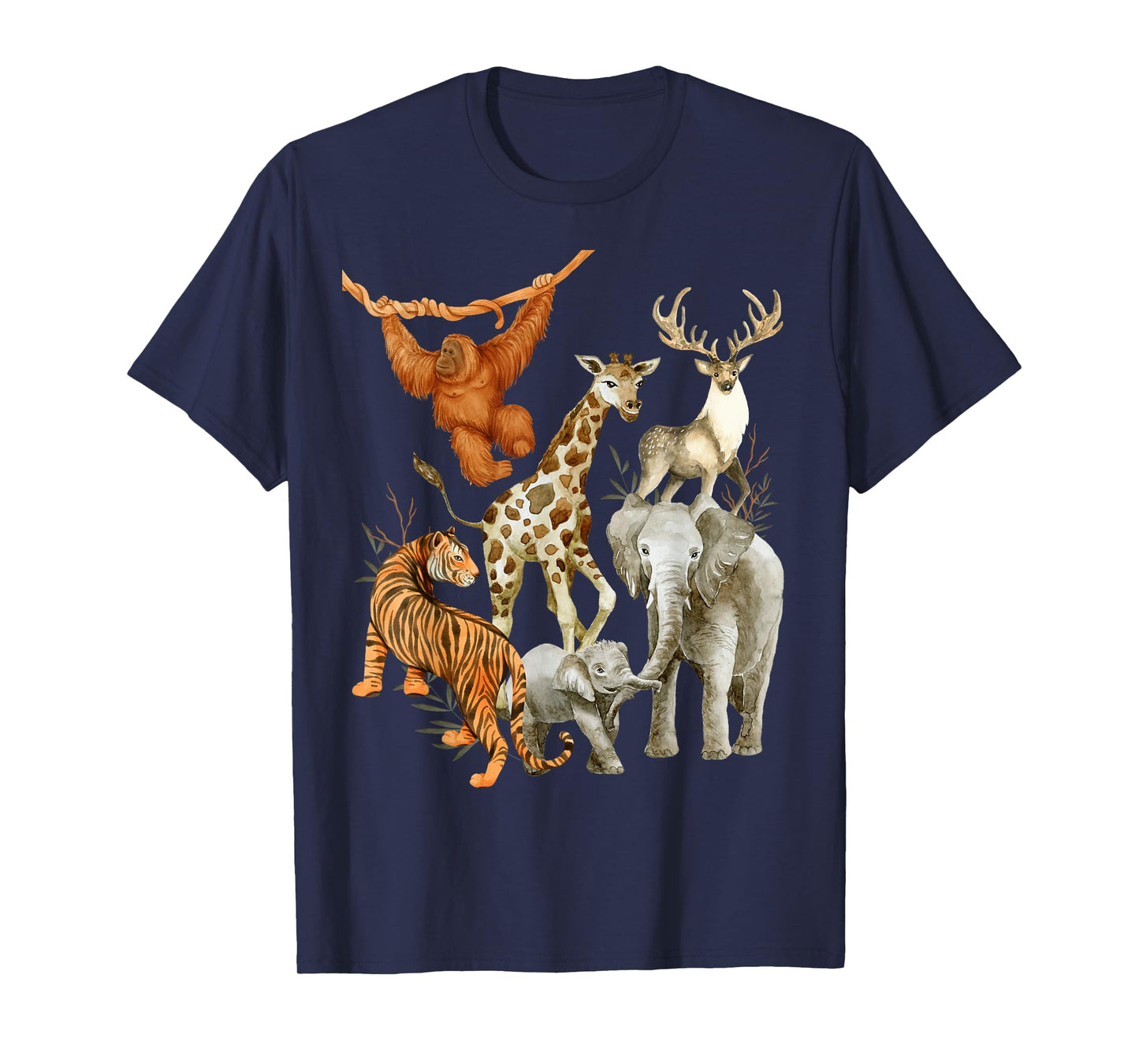 Men Women and Kids Wildlife Zoo Day Party beautiful Animals T-Shirt