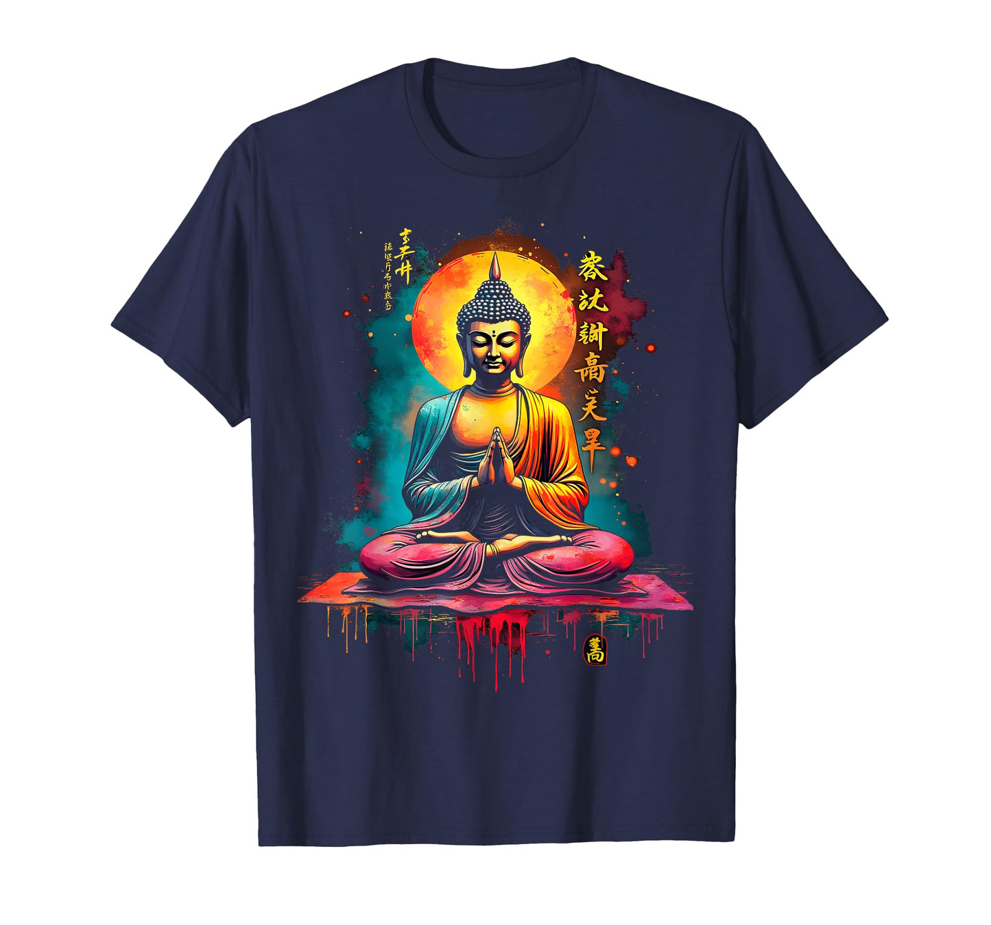 Vibrant Buddha Radiant Moon T-Shirt