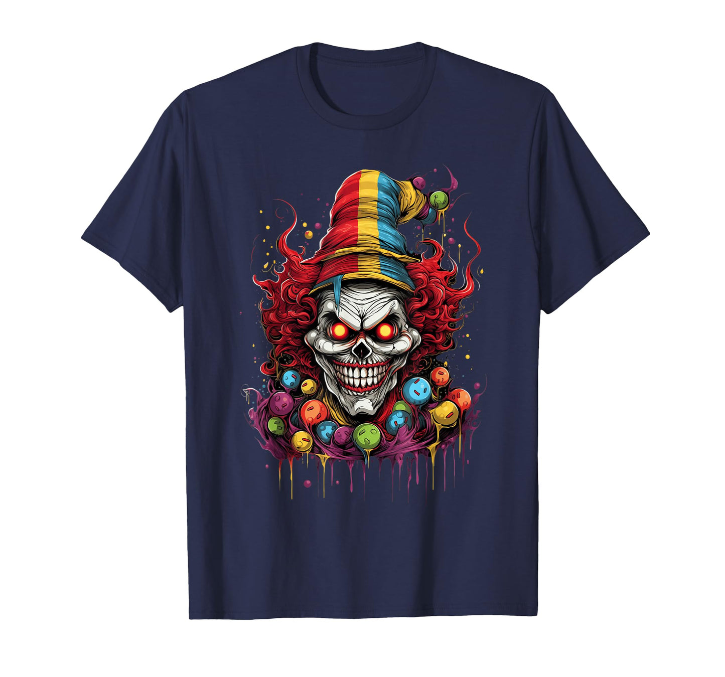 Terrifying Scary Evil Killer Clown T-Shirt
