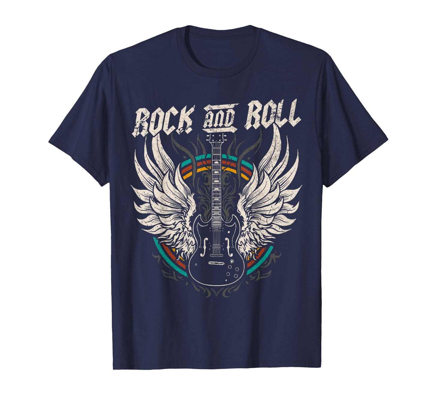 Rock and Roll Guitar Vintage ROCK Music T-Shirt