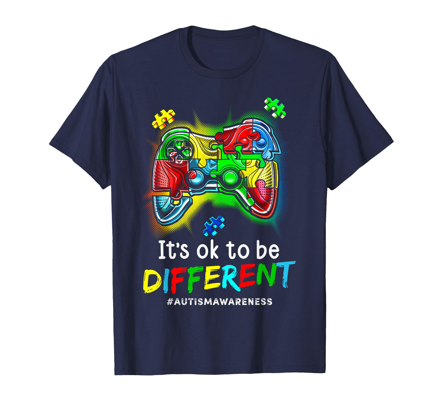 Autism Awareness Men Kids Boys Autism Video Game Month T-Shirt