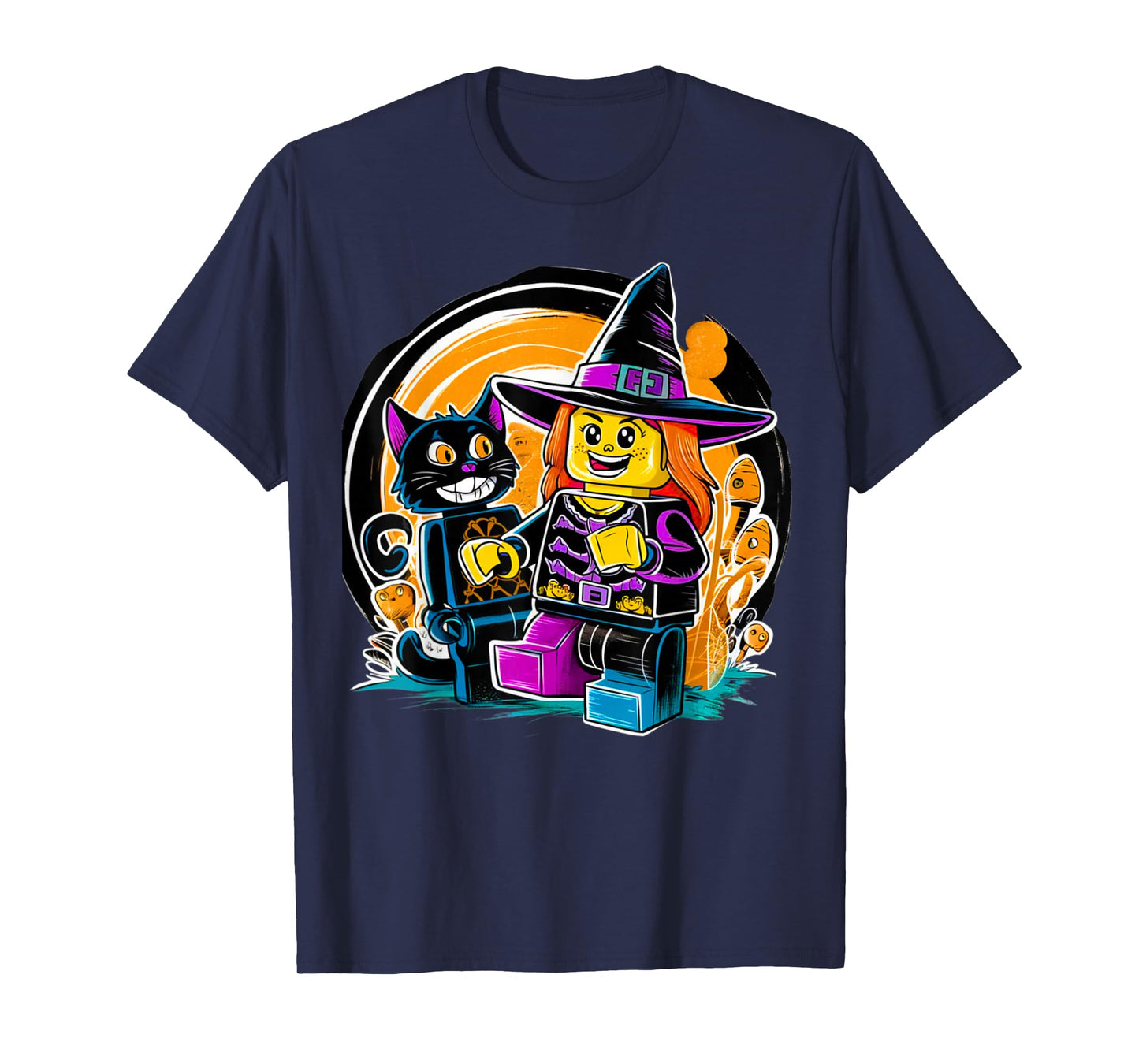 Halloween Master Builder Kids Boy Building Blocks Brick Toys T-Shirt