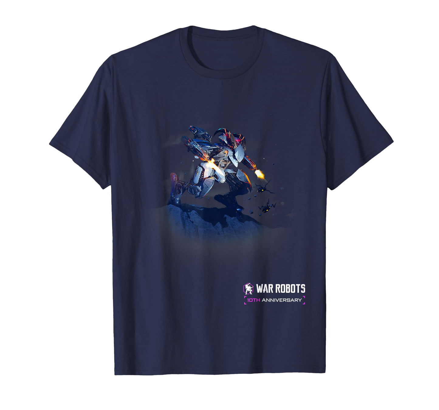 War Robots 10th Anniversary โ Ochokochi T-Shirt, Small, Black