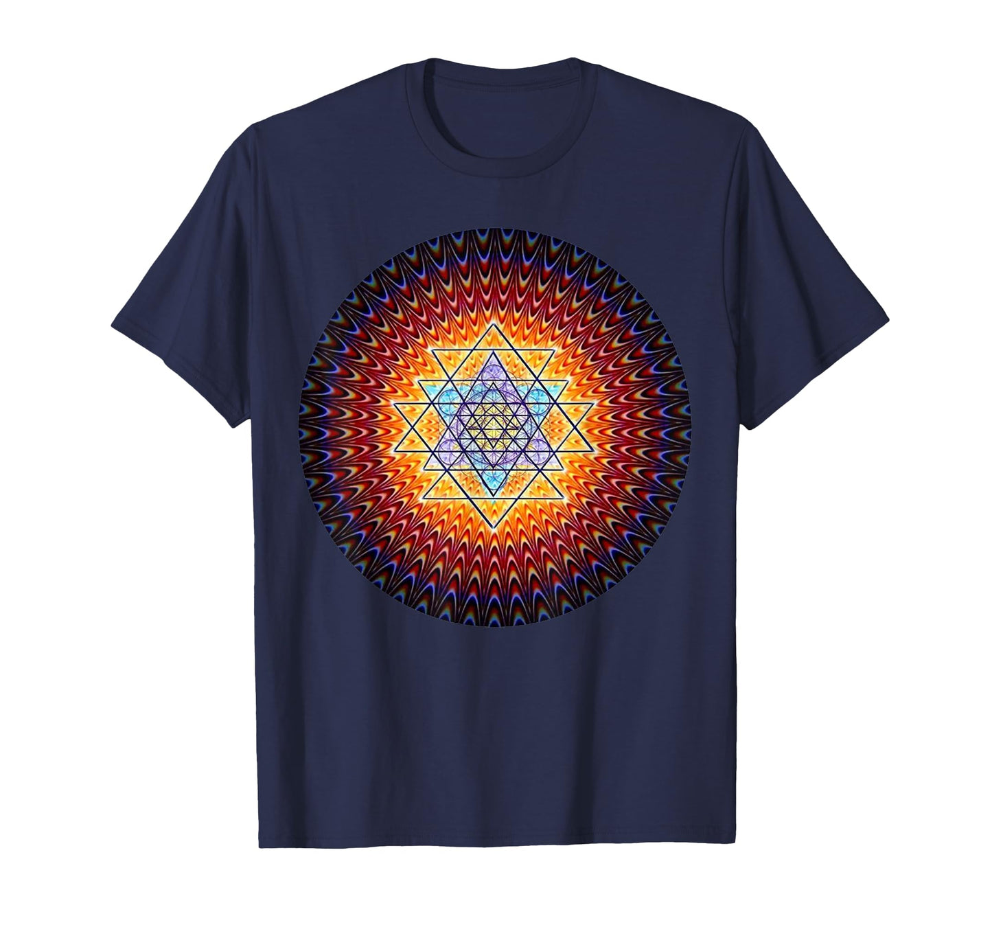 Sacred Sri Yantra Shirt - Mandala Mystical Diagram T-Shirt